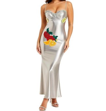 WomenSexy Halter Deep Backless Long Dress Bodycon Dresses Club Party Beach Robe Clothes